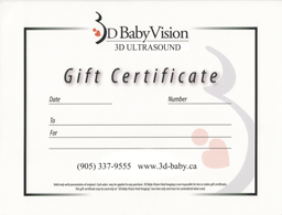 3D Baby Vision Gift Certificate